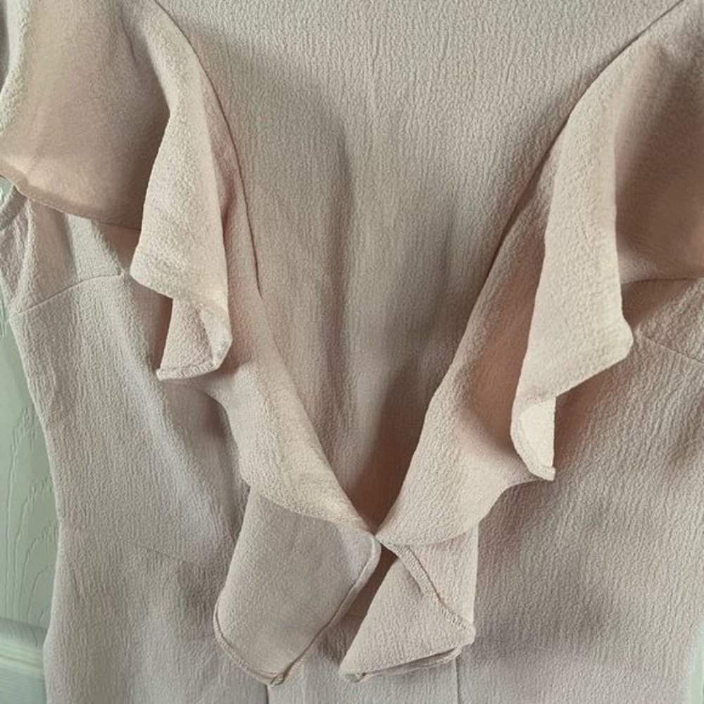 NWOT ASOS Pink Ruffle V Front Dress, Women’s Size 4 - Picture 4 of 16